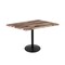 Holland Bar Stool Co 36" Tall OD214 Black Table Base 22" Diameter Foot 30" x 48" Rustic Top by the HollBar Stool Co. OD214-2236BWOD3048Rustic - alternate 1